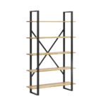 Modisches Bücherregal für das Büro oder Arbeitszimmer mit 5 Fächern