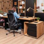 biurko dębowe dwustanowiskowe