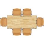 Stół z dostawkami 180x80 cm