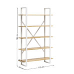 Biały regał na książki lub segregatory