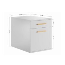weißer Untertischschrank
