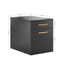 Schreibtischschrank schwarz