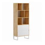 Weißes Loft-Bücherregal für Bücher oder Ordner Loft Office Plus