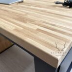 biurko loft z drewna i metalu