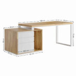 biurko proste z kontenerkiem