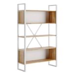 weißes bücherregal