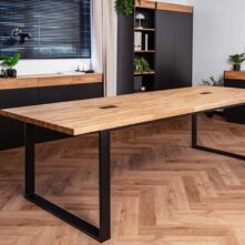 stół konferencyjny drewno metal