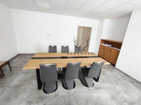 Konferenztisch mit Holzplatte Loft
