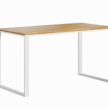 Schlanker Schreibtisch 140x70 weiß