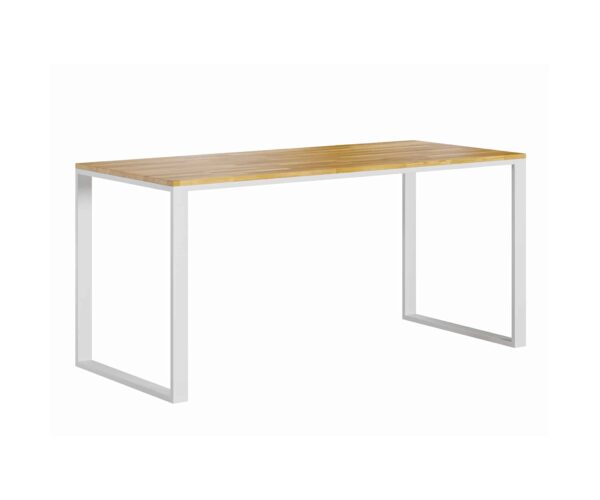 weißer Schreibtisch mit flacher Platte