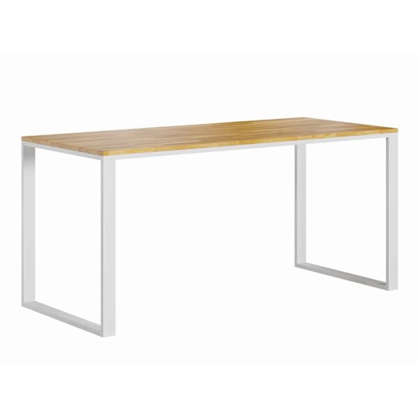 weißer Schreibtisch mit flacher Platte