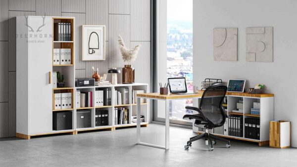 weiße moderne Büromöbel