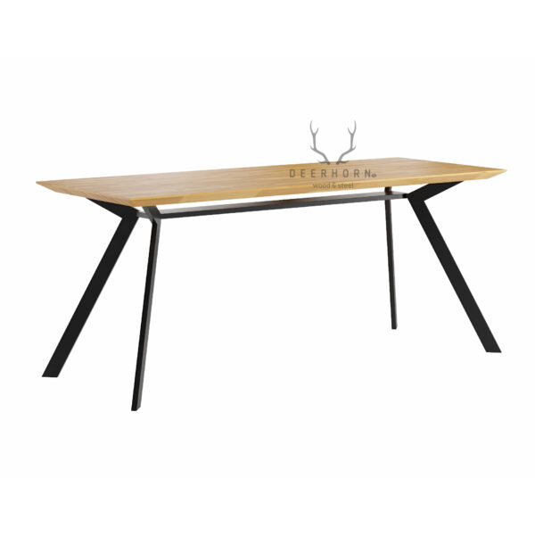 Tisch mit Holzplatte
