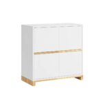 Weißer abschließbarer Aktenschrank aus der Modern Office Kollektion