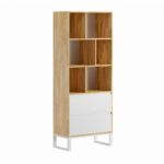 Weißes Loft-Bücherregal für Bücher oder Ordner Loft Office Plus
