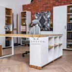 Schreibtisch Holz Metall