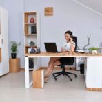 Schrank Schreibtisch weiß