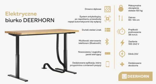 elektryczne biurko deerhorn