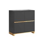 Schwarzer Büro-Aktenschrank aus der Modern Office Kollektion
