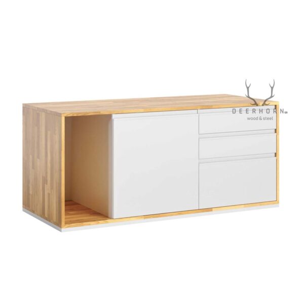 weißer Büroschrank