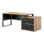 Schreibtisch mit schmalen Schubladen Deerhorn