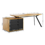 eleganckie biurko z kontenerkiem