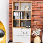 biały regał loft