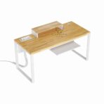 weißer Loft-Schreibtisch