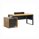 Schreibtisch mit Monitoraufsatz loft industrial premium