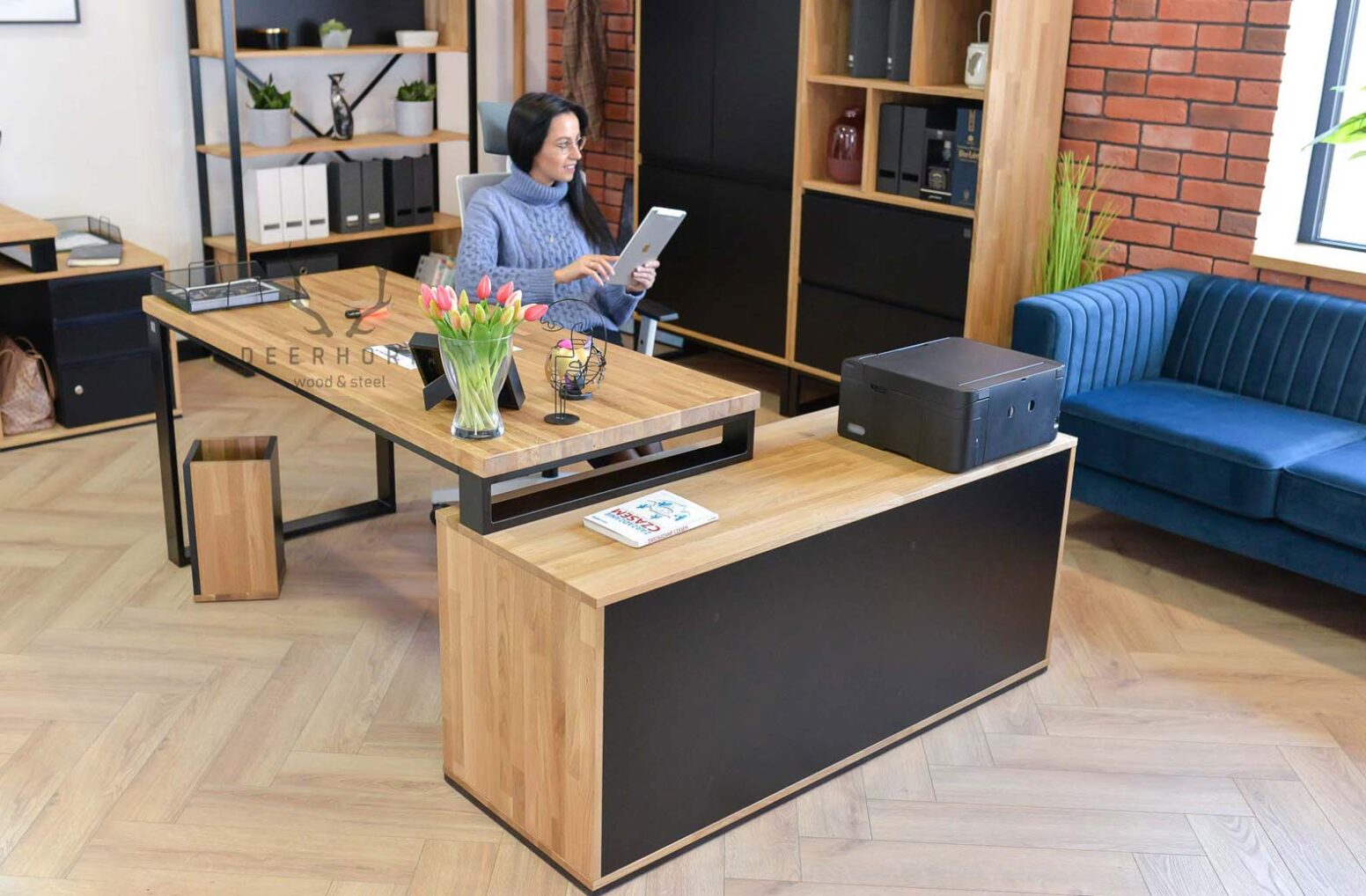 Schreibtisch_Holz Holztisch