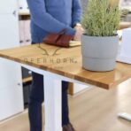 Schreibtisch mit Holzplatte