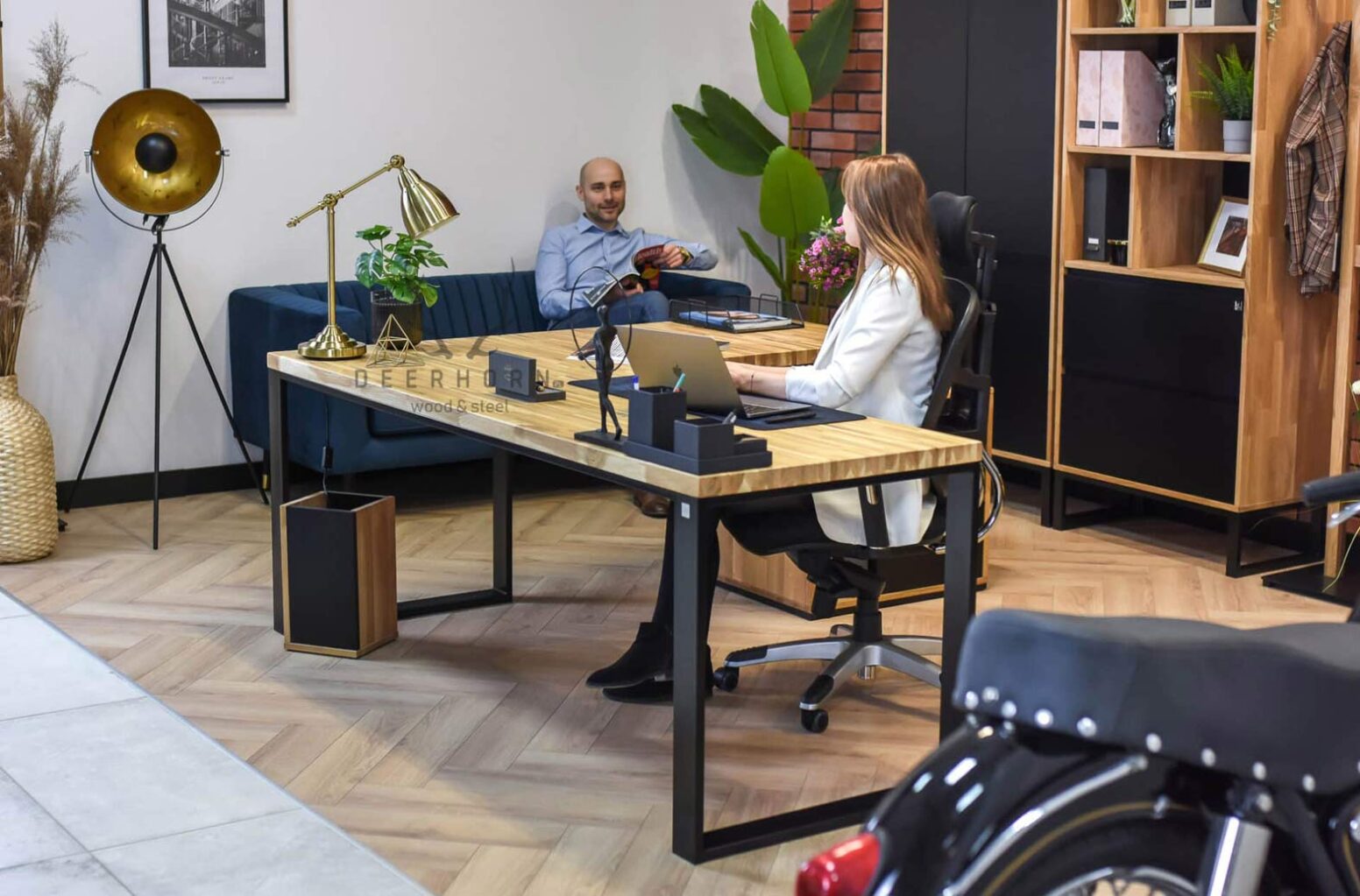 tisch_arbeitsplatte_premium Premium-Eckschreibtisch