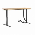 verstellbarer Schreibtisch schwarz