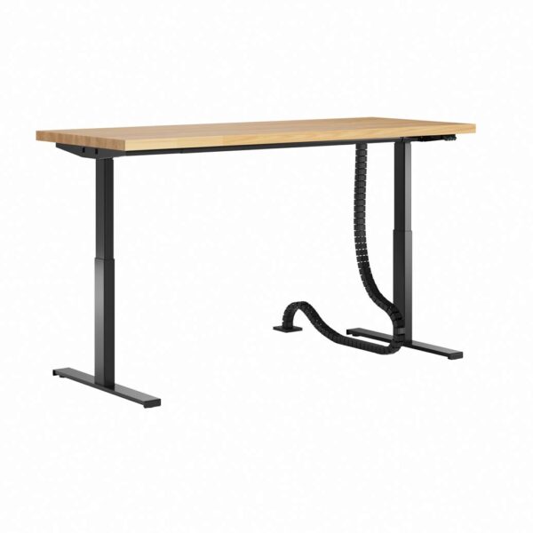 Schreibtisch mit Höhenverstellung und Holzplatte 190x80cm