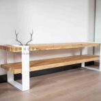 weißer rtv-schrank holz metall