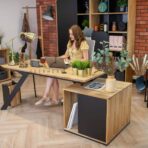 modernes trendiges Büro und Arbeitszimmer