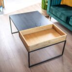 Premium-Tisch Holz Metall