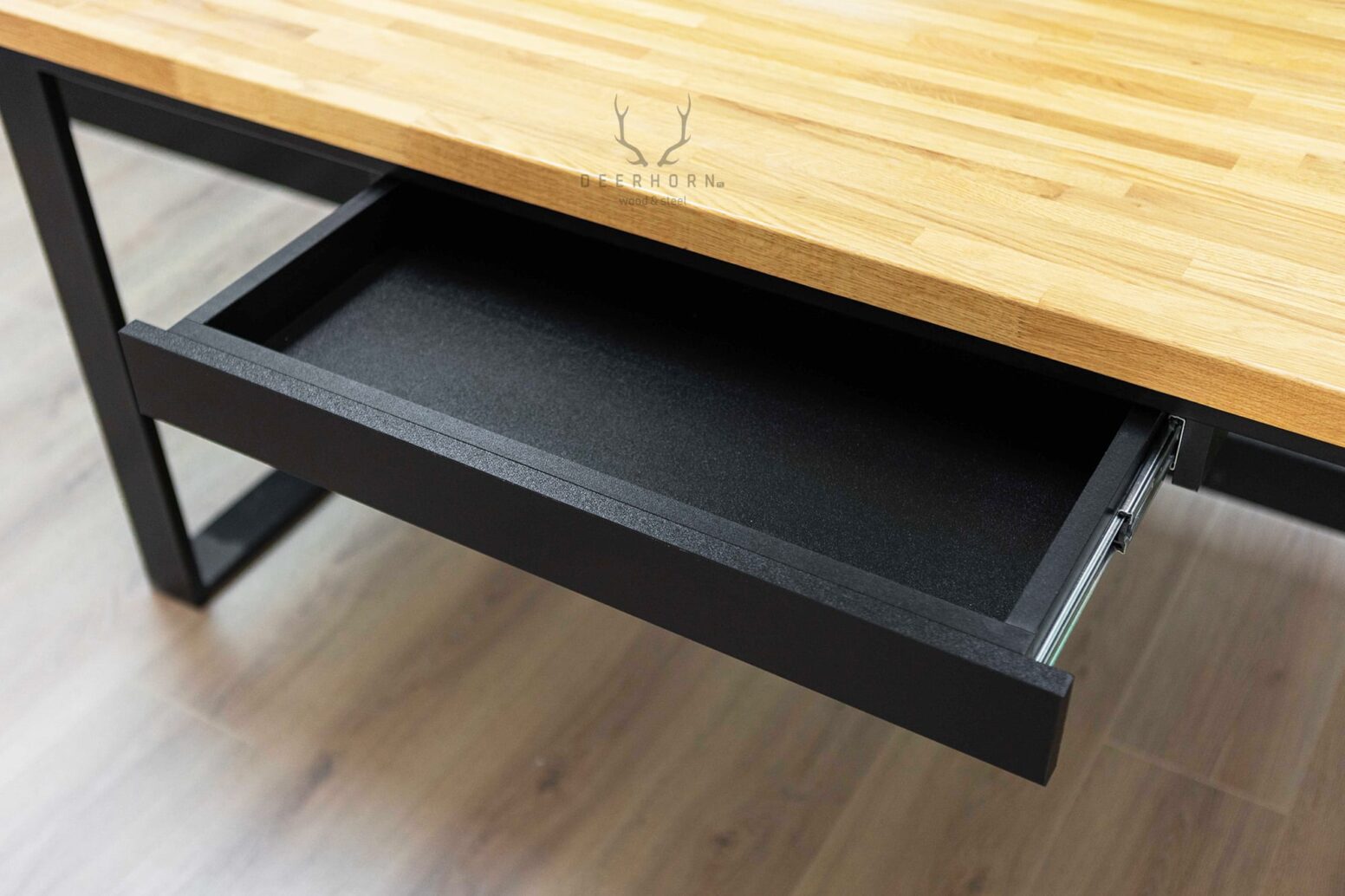 Schubladen-Schreibtisch Schublade mit schwarzer Front