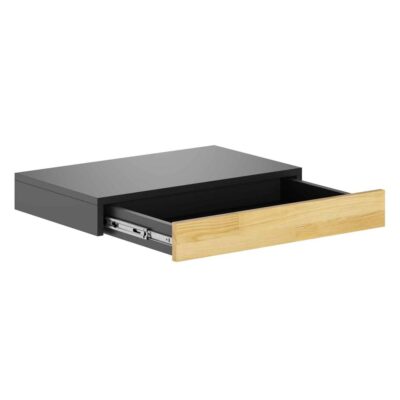 schwarze Schublade für verstellbaren Schreibtisch