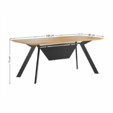 duże biurko z blendą maskującą