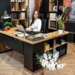 Schreibtisch Deerhorn Eiche