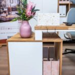 Schreibtisch Holz Metall