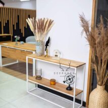 Bürokonsole mit Regal