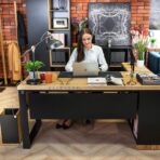 Eckschreibtisch links