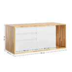 Biały kontener z szufladami, biurowa szafka pod biurko loft office plus