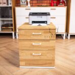 Schreibtischsockel aus Holz