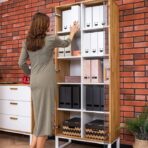 weiße vitrine für das wohnzimmer