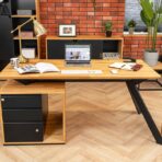 Schreibtisch Eiche kurz