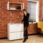 weiße Kommode für das Büro