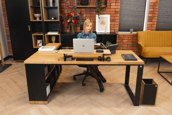 Bürotisch schwarz industrial